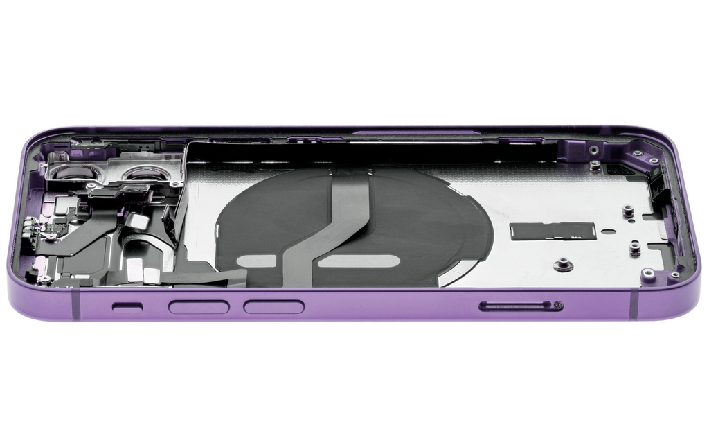 Backcover/Rahmen mit Small Parts für iPhone 12 Mini (EU / Global Version) (gebrauchter OEM-Ausbau, Qualität A) (Lila)