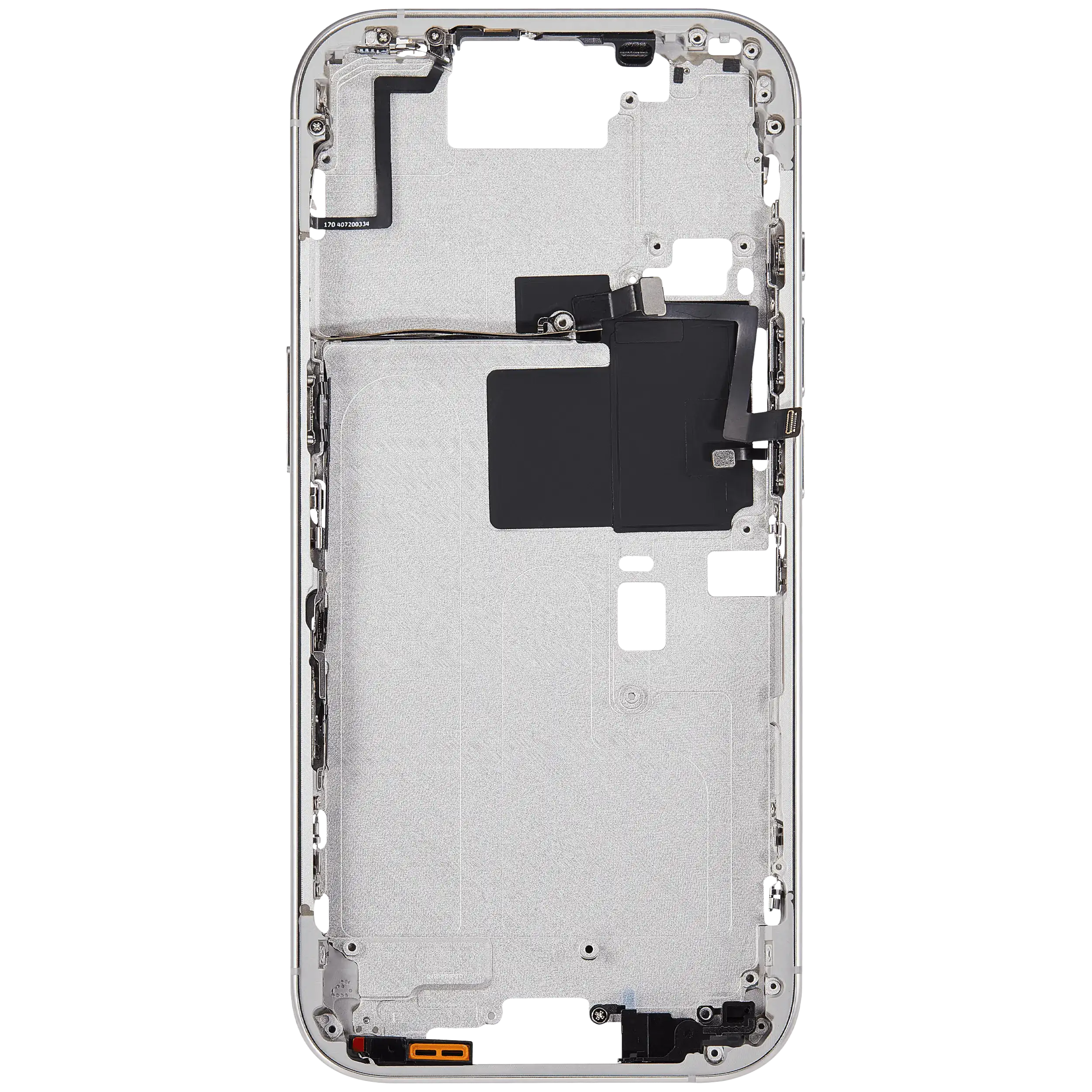 Midframe/Rahmen mit Power And Volume Button für iPhone 16 Pro (US-Version) (Aftermarket Plus) (Weiß Titanium)