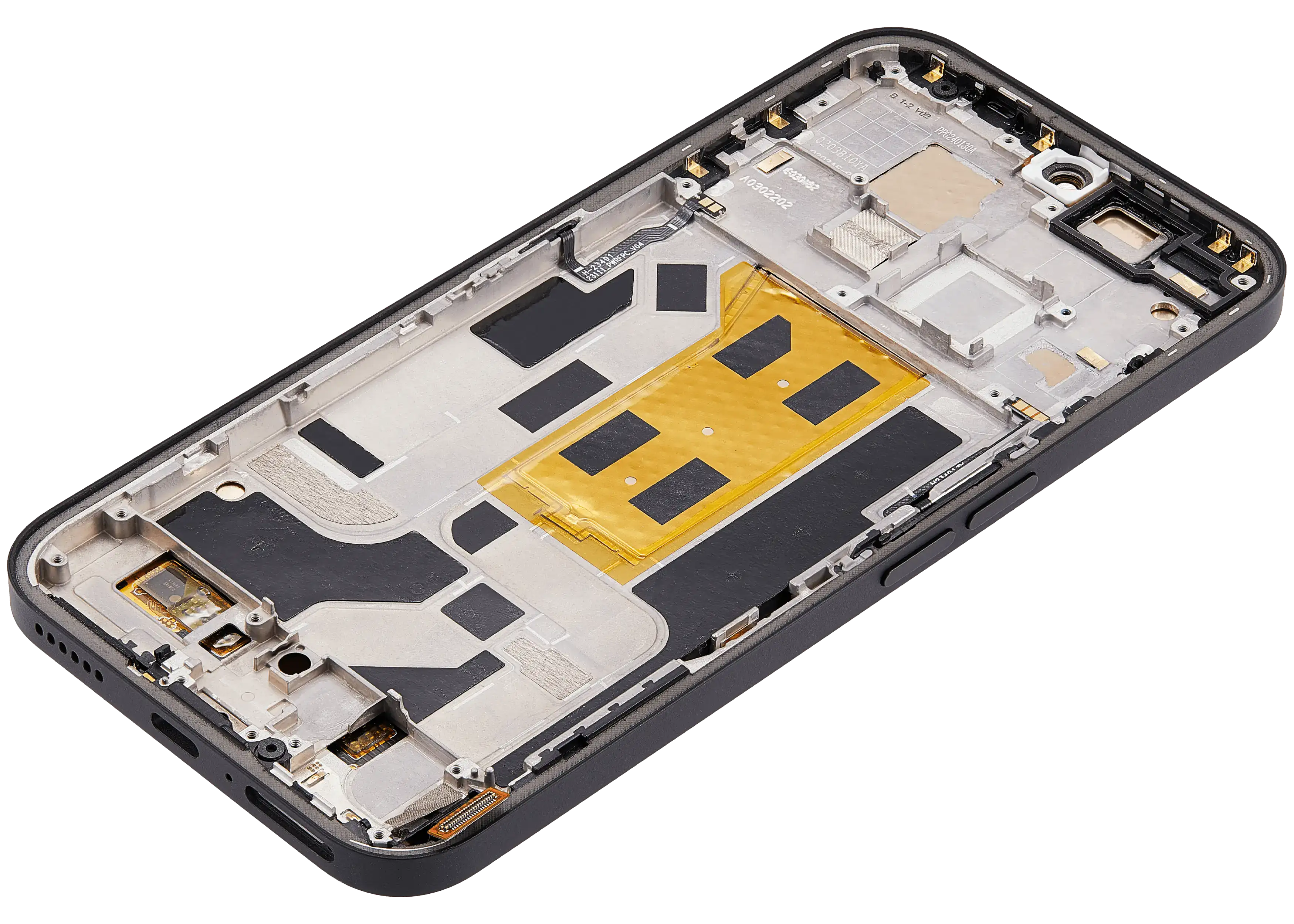 OLED-Display mit Rahmen für Nothing Phone (2a) (Refurbished) (Schwarz)