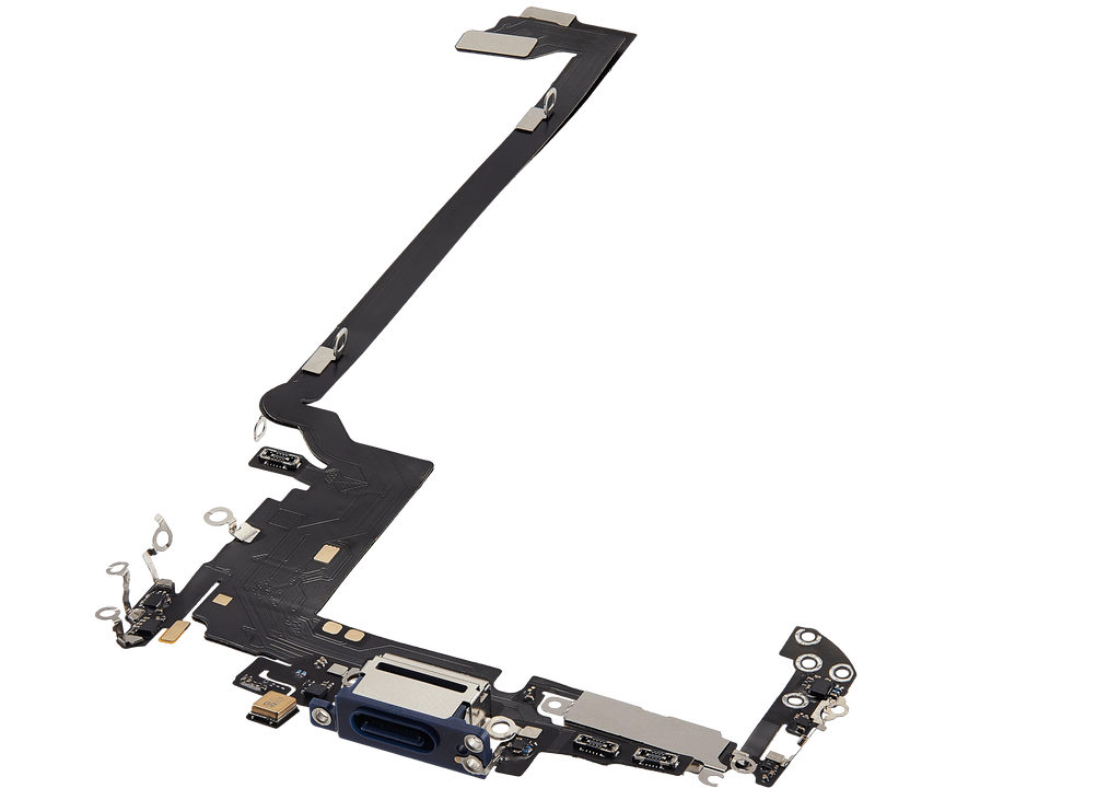 Ladebuchse Flex Cable für iPhone 17 Pro max (Aftermarket Plus) (Internationale Version) (Deep Blue)