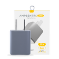 AmpSentrix Pro 30W 2-in-1 USB-C / USB-A GaN Wall Adapter (Natural Titanium)