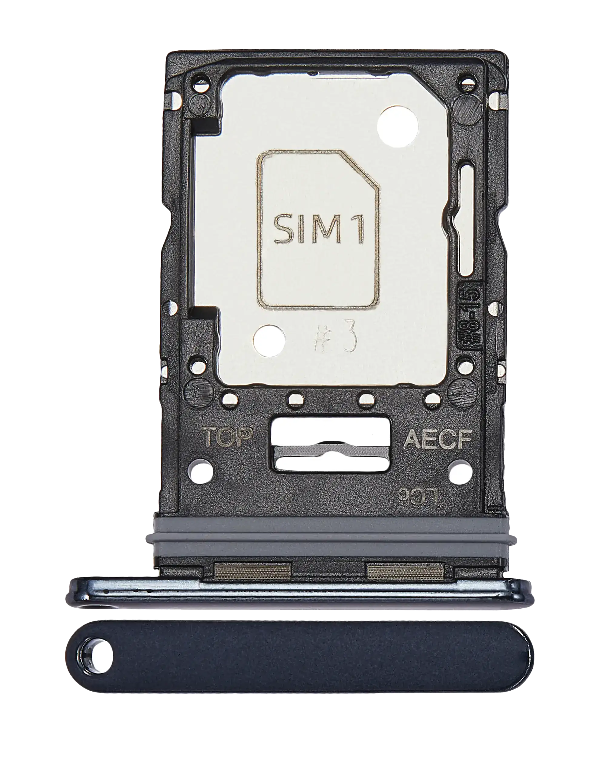 Dual-SIM-Kartenträger für Samsung Galaxy A53 5G (A536 / 2022) (Schwarz)