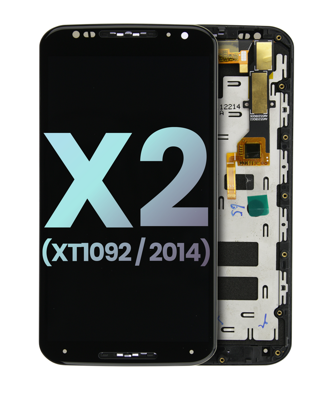LCD Display with Frame for Motorola Moto X2 (XT1092 / 2014) (Original OEM) (Black)