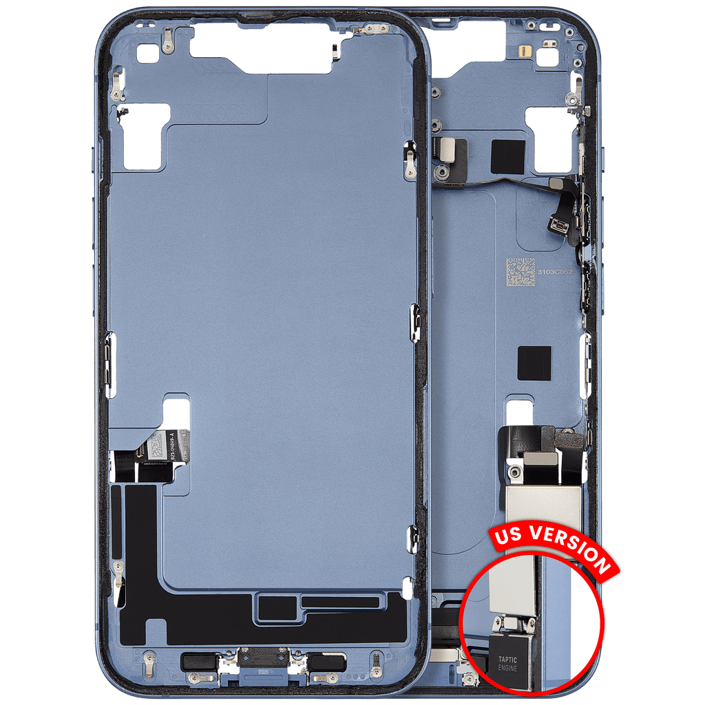 Original Apple-Ausbau A gebraucht – iPhone 14 US Version Rahmen Blau