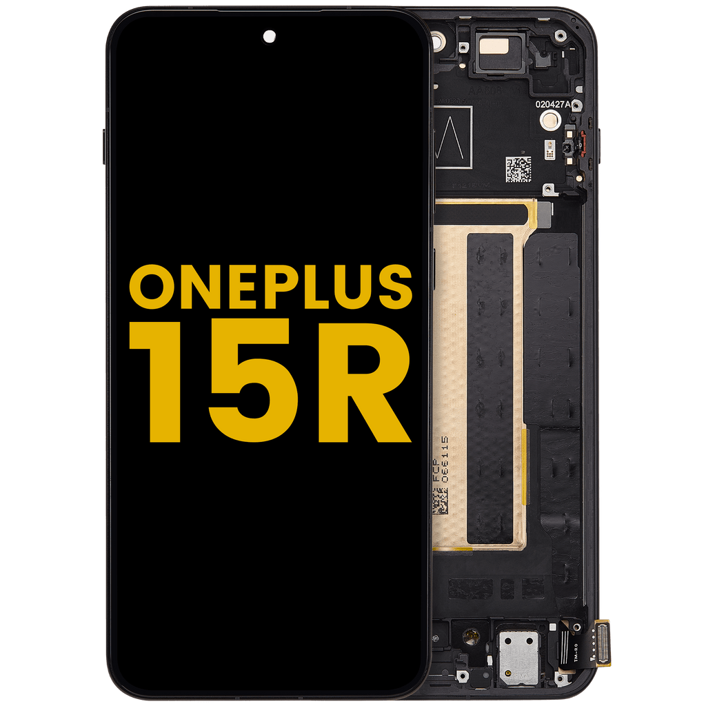 OLED-Display mit Rahmen für OnePlus 15R (Refurbished) (Charcoal Black)