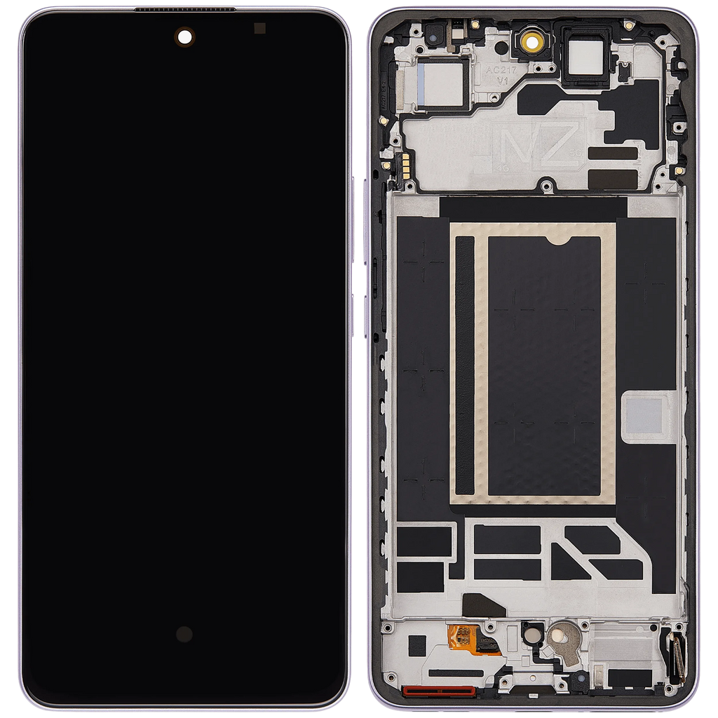 OLED-Display mit Rahmen für Oppo Reno13 F 4G / 5G (Refurbished) (Plume Purple)
