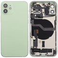 Backcover/Rahmen mit Ladebuchse Flex & Small Parts für iPhone 12 (EU / Global Version) (gebrauchter OEM-Ausbau, Qualität C) (Grün)