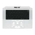 Top Case+Tastatur für MacBook Pro 16 A2485/A2780 US Silber