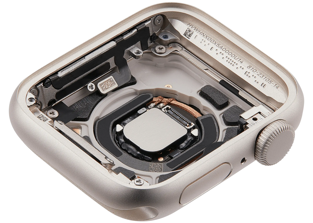 Backcover/Rahmen für Watch Series SE 3rd (40MM) (gebrauchter OEM-Ausbau, Qualität A) (GPS Version) (Aluminum / Starlight)