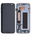OLED-Display mit Rahmen für Samsung Galaxy S7 Edge G935A (North American Version) (Blemish: Qualität B) (Black Onyx)