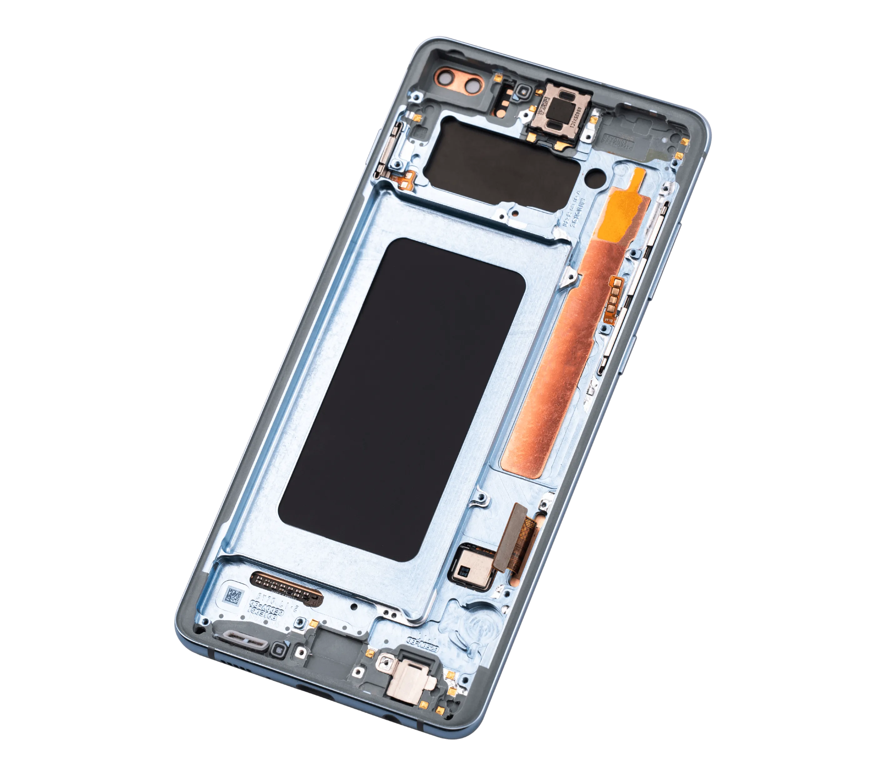 OLED-Display mit Rahmen für Samsung Galaxy S10 Plus (Aftermarket Plus) (Prism Blue)