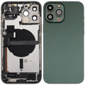 Backcover/Rahmen mit Ladebuchse Flex & Small Parts für iPhone 13 Pro Max (EU / Global Version) (gebrauchter OEM-Ausbau, Qualität C) (Alpine Grün)