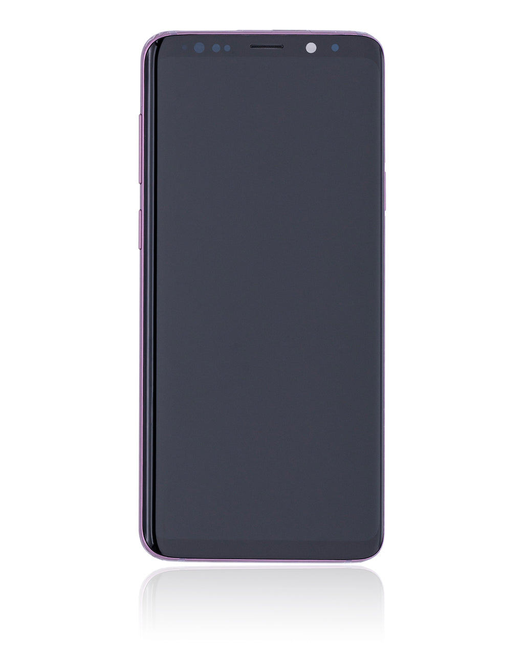 OLED-Display mit Rahmen für Samsung Galaxy S9 Plus (gebrauchter OEM-Ausbau, Qualität B/C) (Lilac Purple)