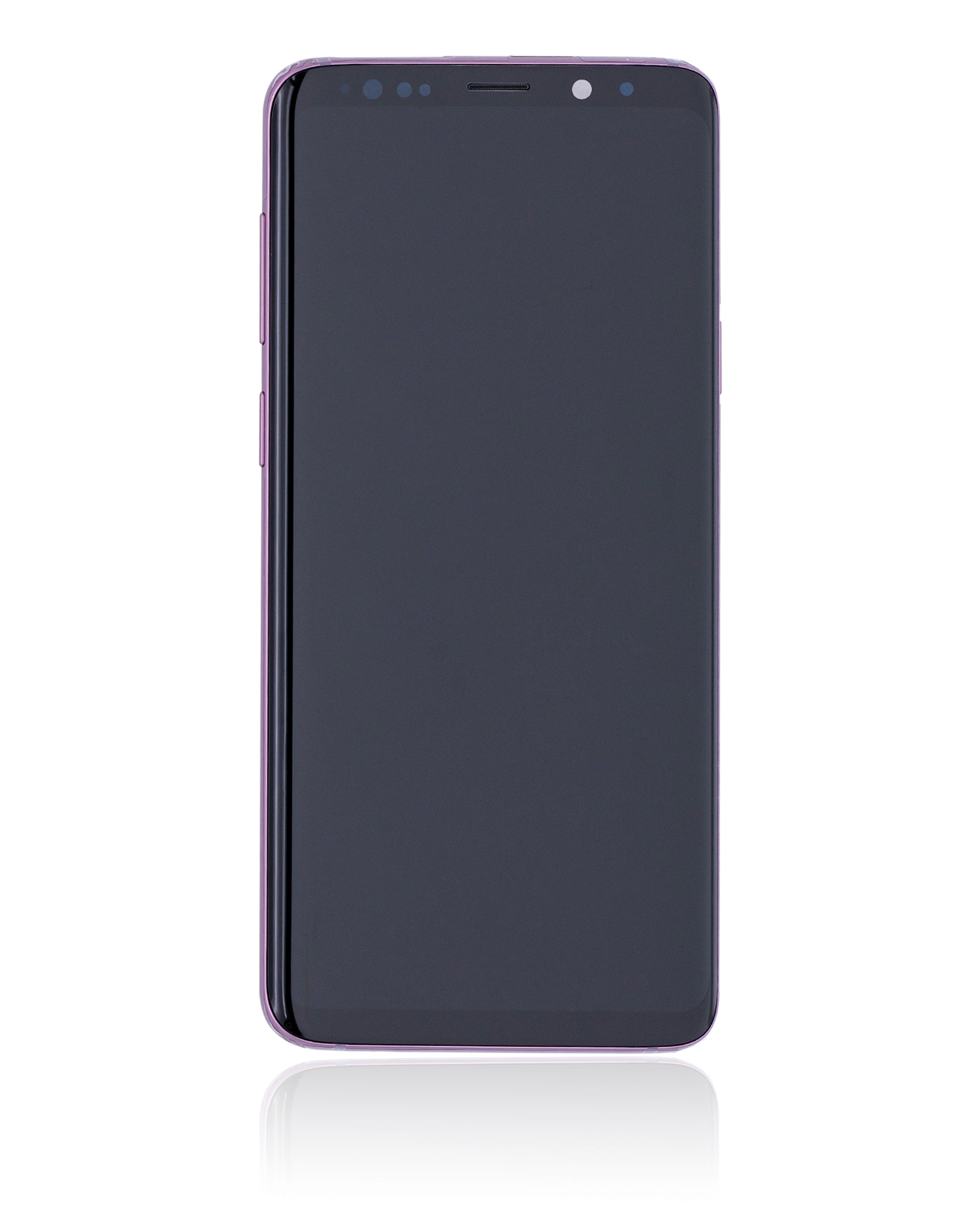 OLED-Display mit Rahmen für Samsung Galaxy S9 Plus (gebrauchter OEM-Ausbau, Qualität B/C) (Lilac Purple)