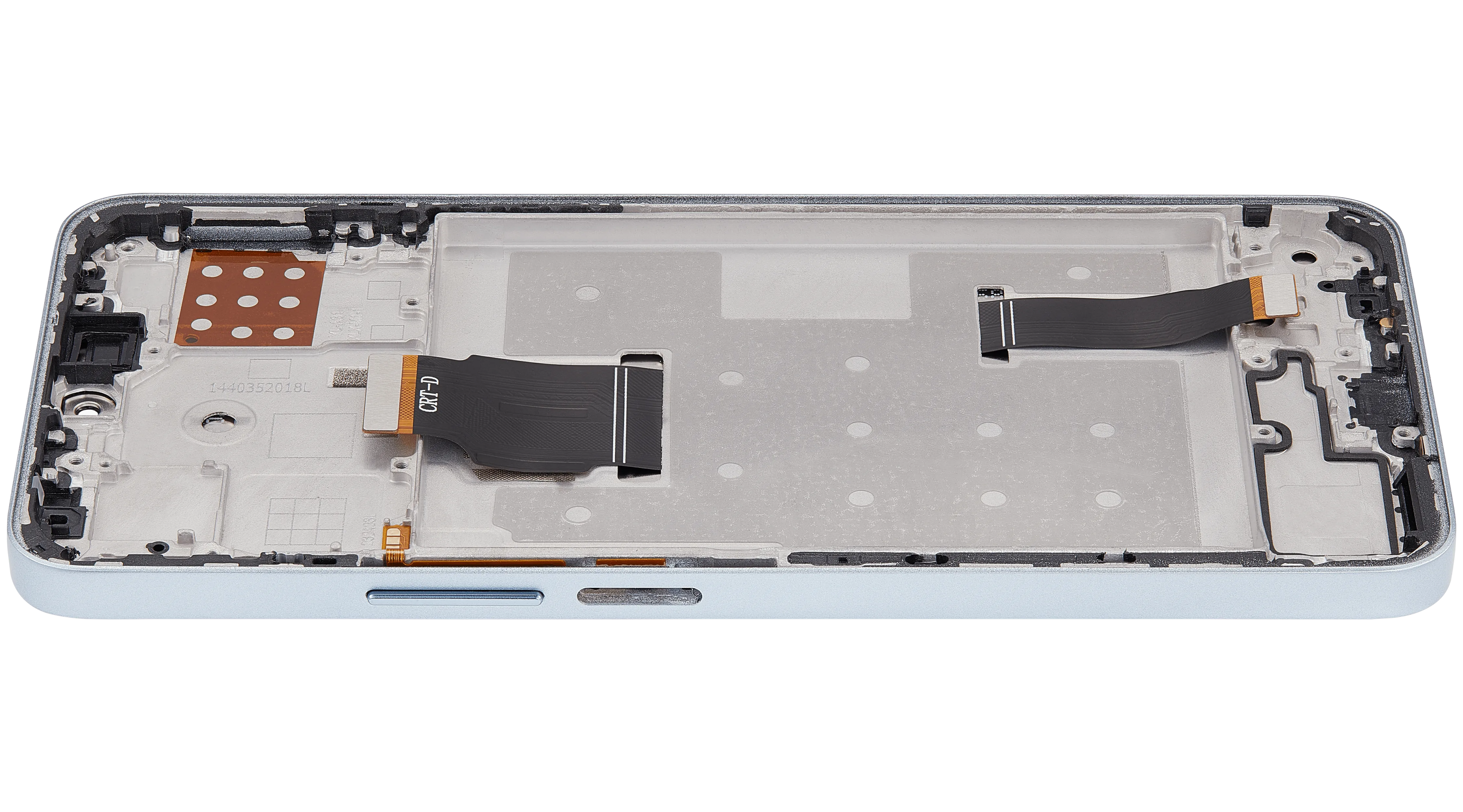 LCD-Display mit Rahmen für Honor X8A / X50i / 90 Lite (Refurbished) (Titanium Silber)