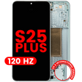 OLED-Display mit Rahmen für Samsung Galaxy S25 Plus 5G (US & Internationale Version) (Aftermarket Plus) (120Hz) (Mint)