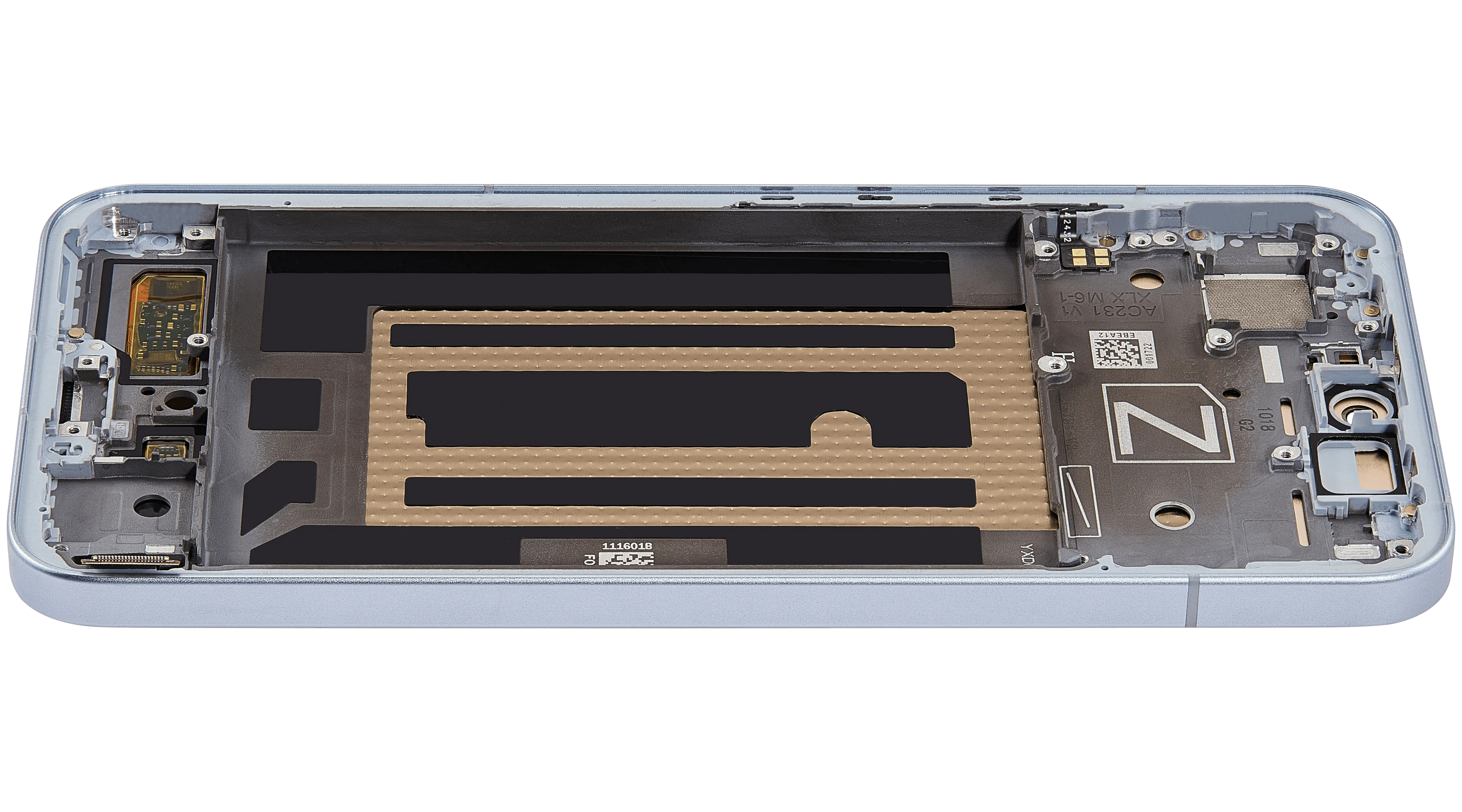 OLED-Display mit Rahmen für OPPO Reno 13 (Refurbished) (Blau)