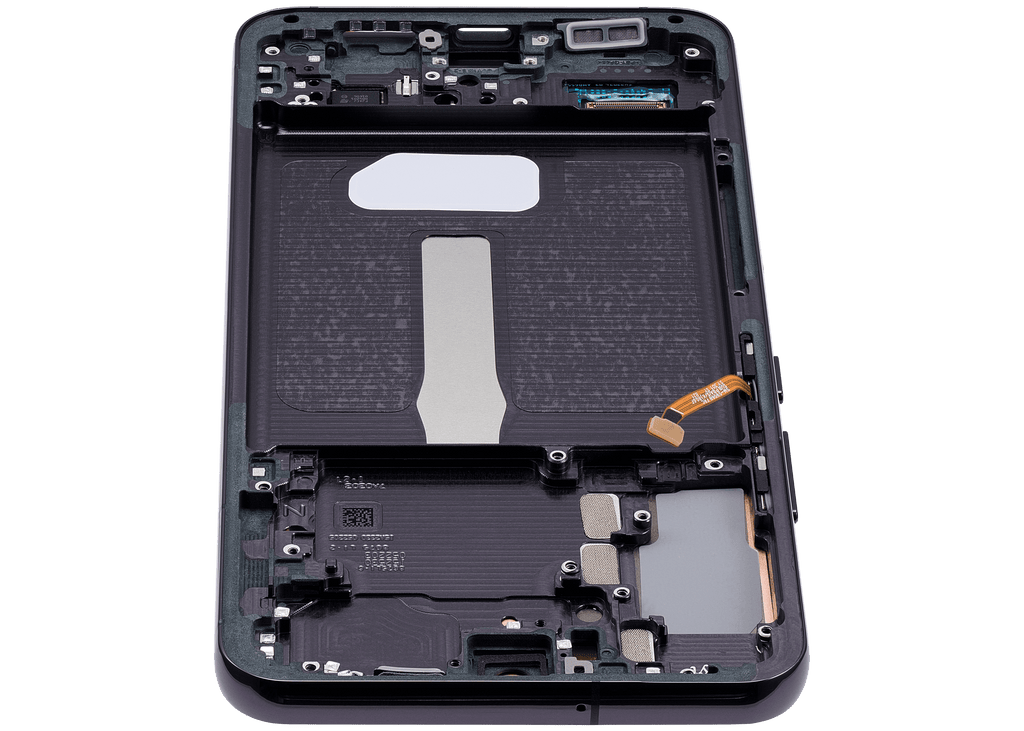 OLED-Display mit Rahmen für Samsung Galaxy S22 Plus 5G (gebrauchter OEM-Ausbau, Qualität A) (Phantom Black)