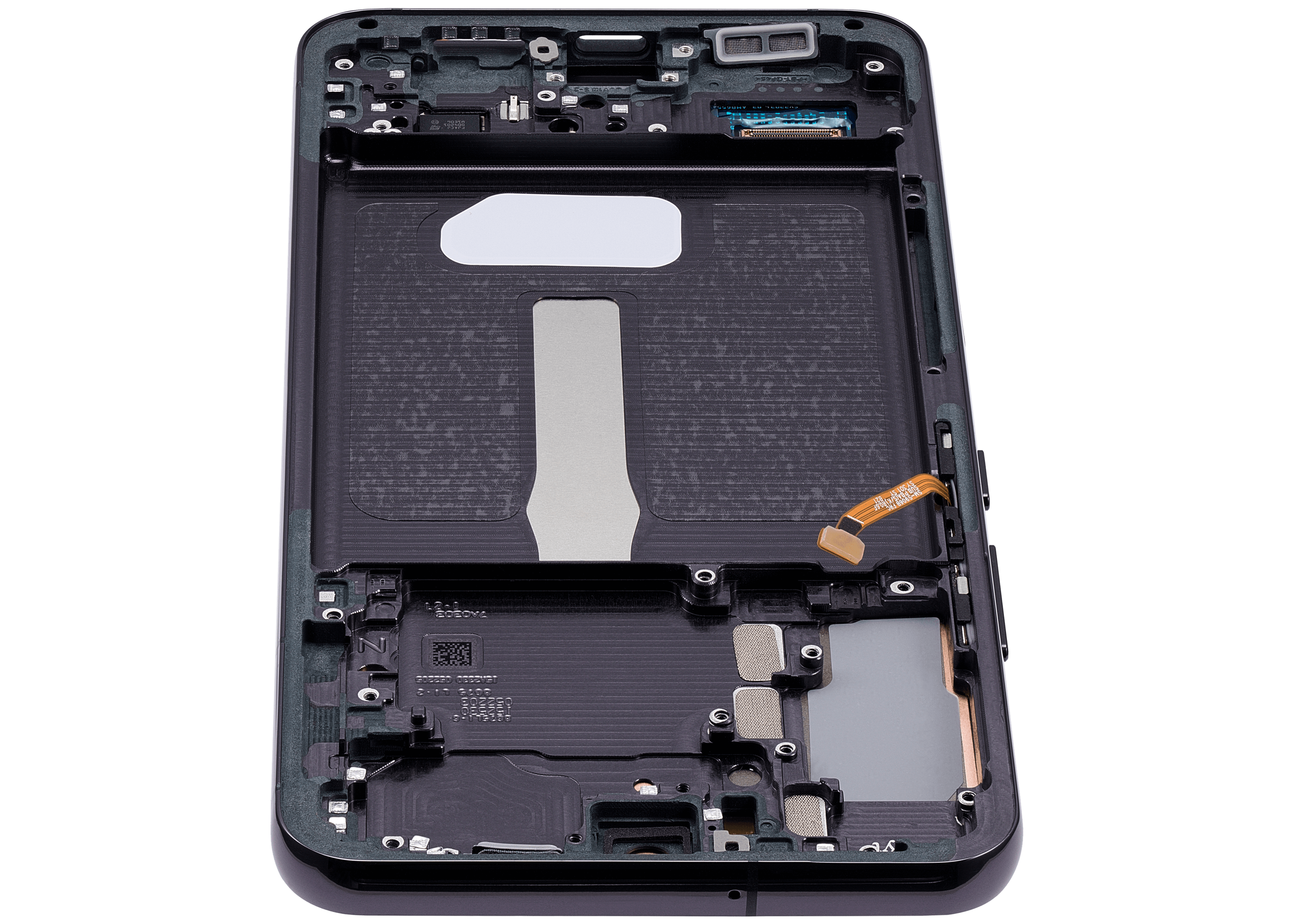 OLED-Display mit Rahmen für Samsung Galaxy S22 Plus 5G (gebrauchter OEM-Ausbau, Qualität A) (Phantom Black)