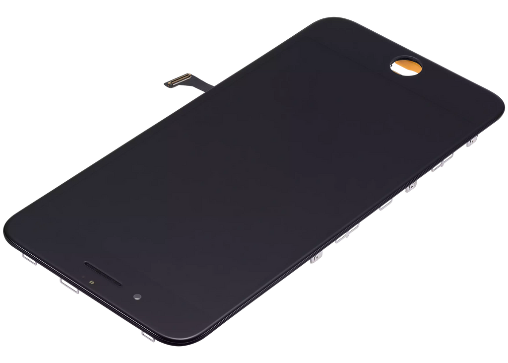 LCD-Display mit Stahlplatte für iPhone 8 Plus (Aftermarket: AQ7) (Schwarz)