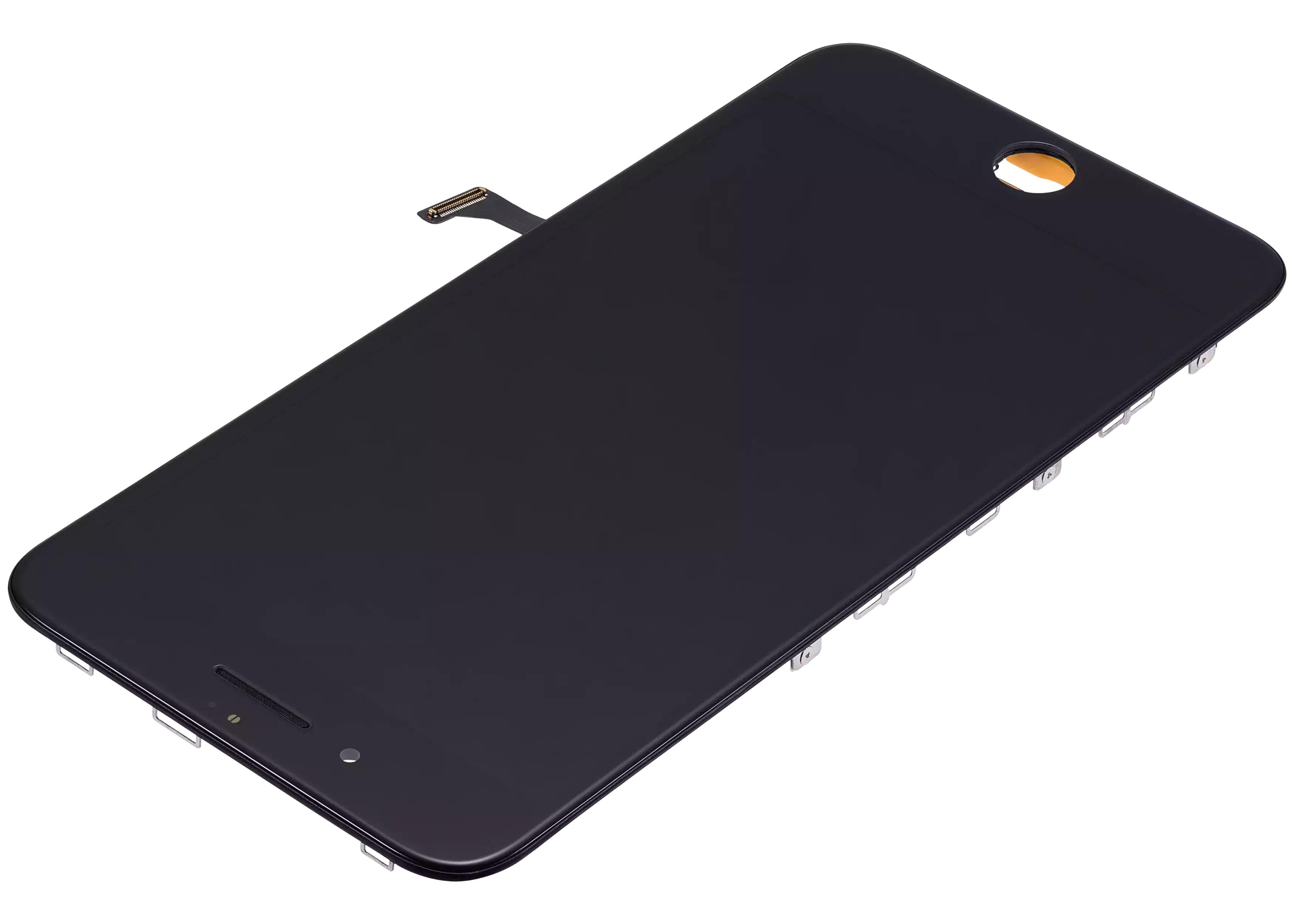 LCD-Display mit Stahlplatte für iPhone 8 Plus (Aftermarket: AQ7) (Schwarz)