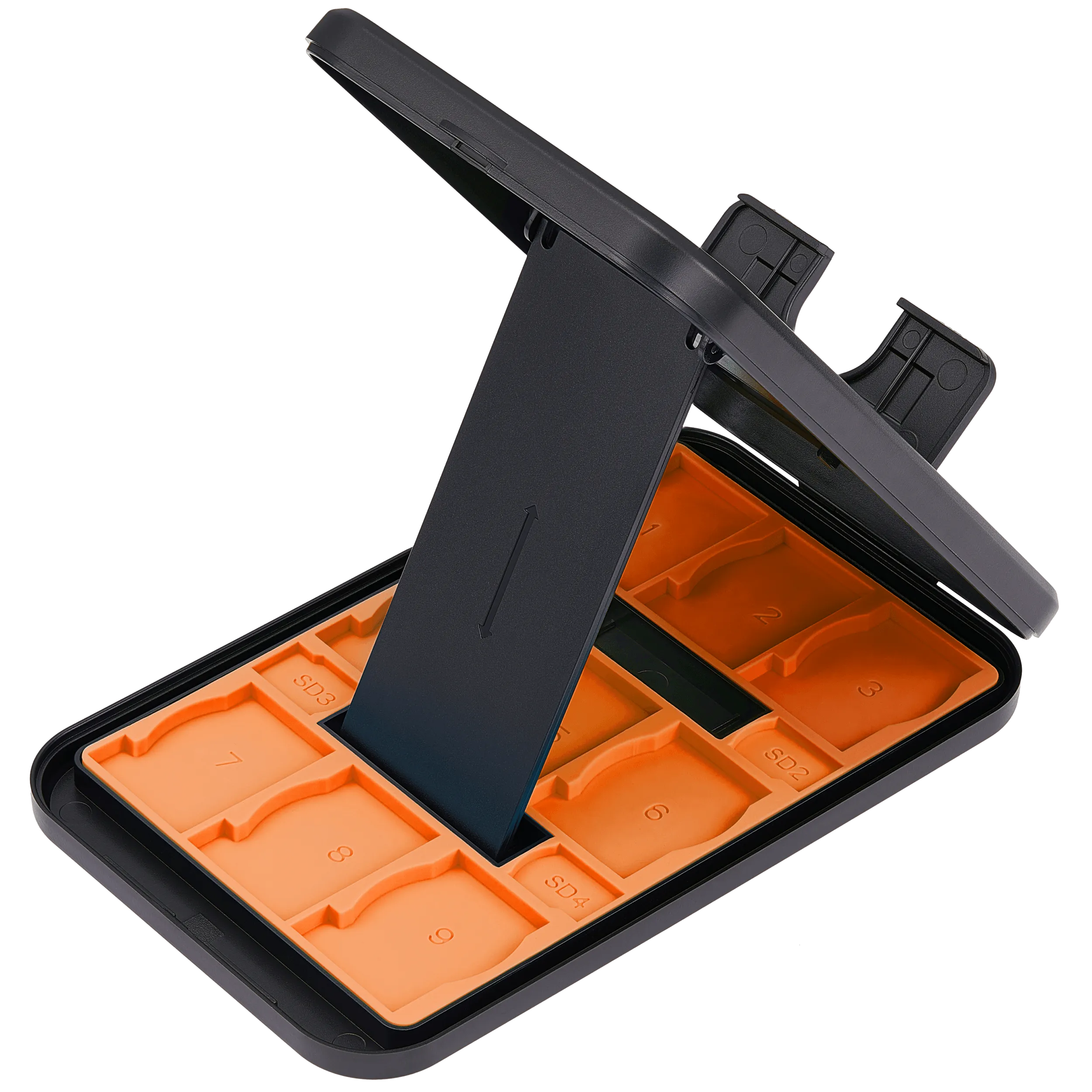 Card Box Stand für Nintendo Switch / Switch 2 / Switch Lite / Switch OLED Console (Orange)