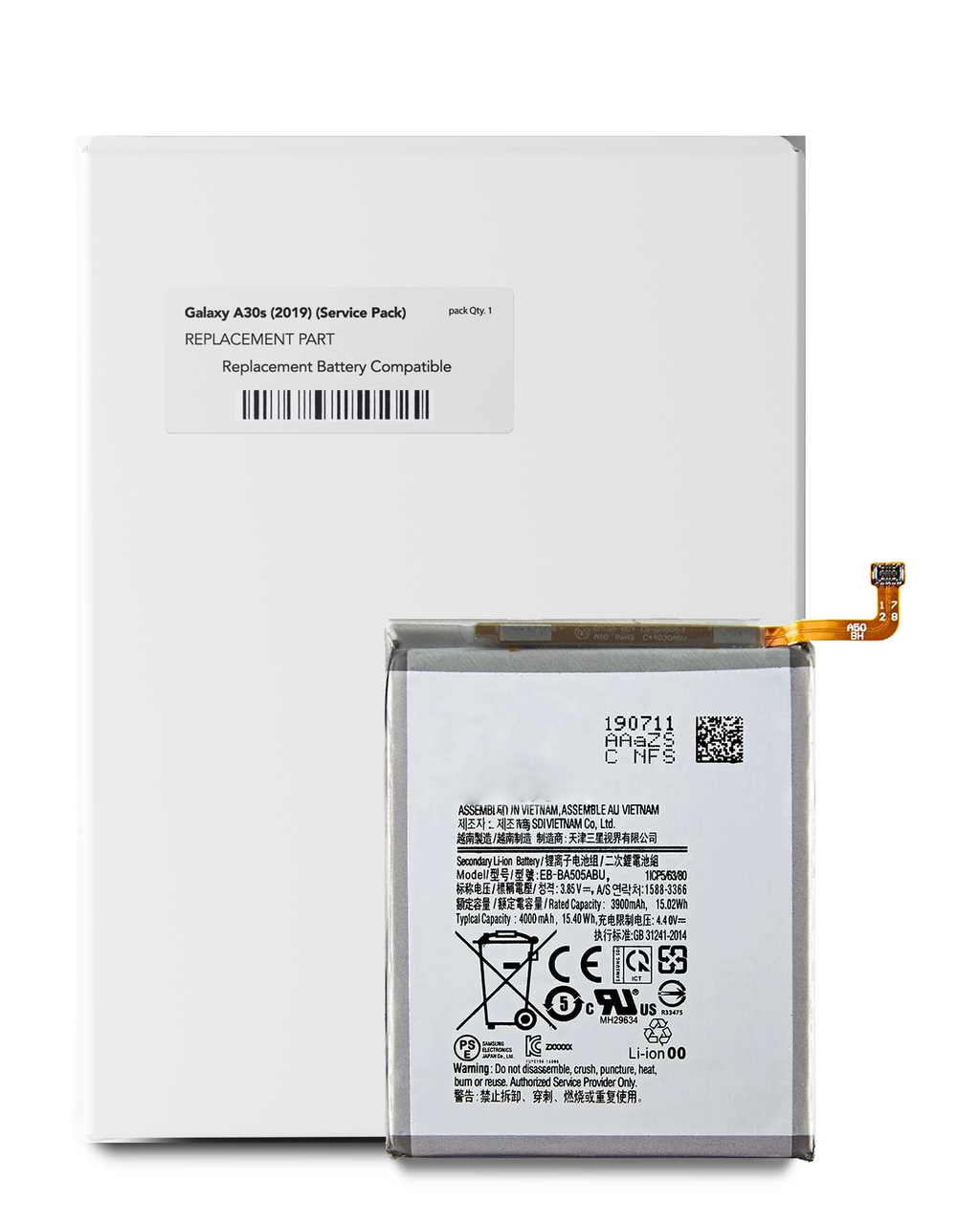 Ersatzakku Samsung Galaxy A20 bis A50s Service Pack
