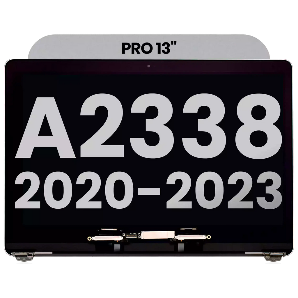 Complete LCD-Display für MacBook Pro 13" A2338 (2020 - 2023) (gebrauchter OEM-Ausbau, Qualität A) (Space Grau)