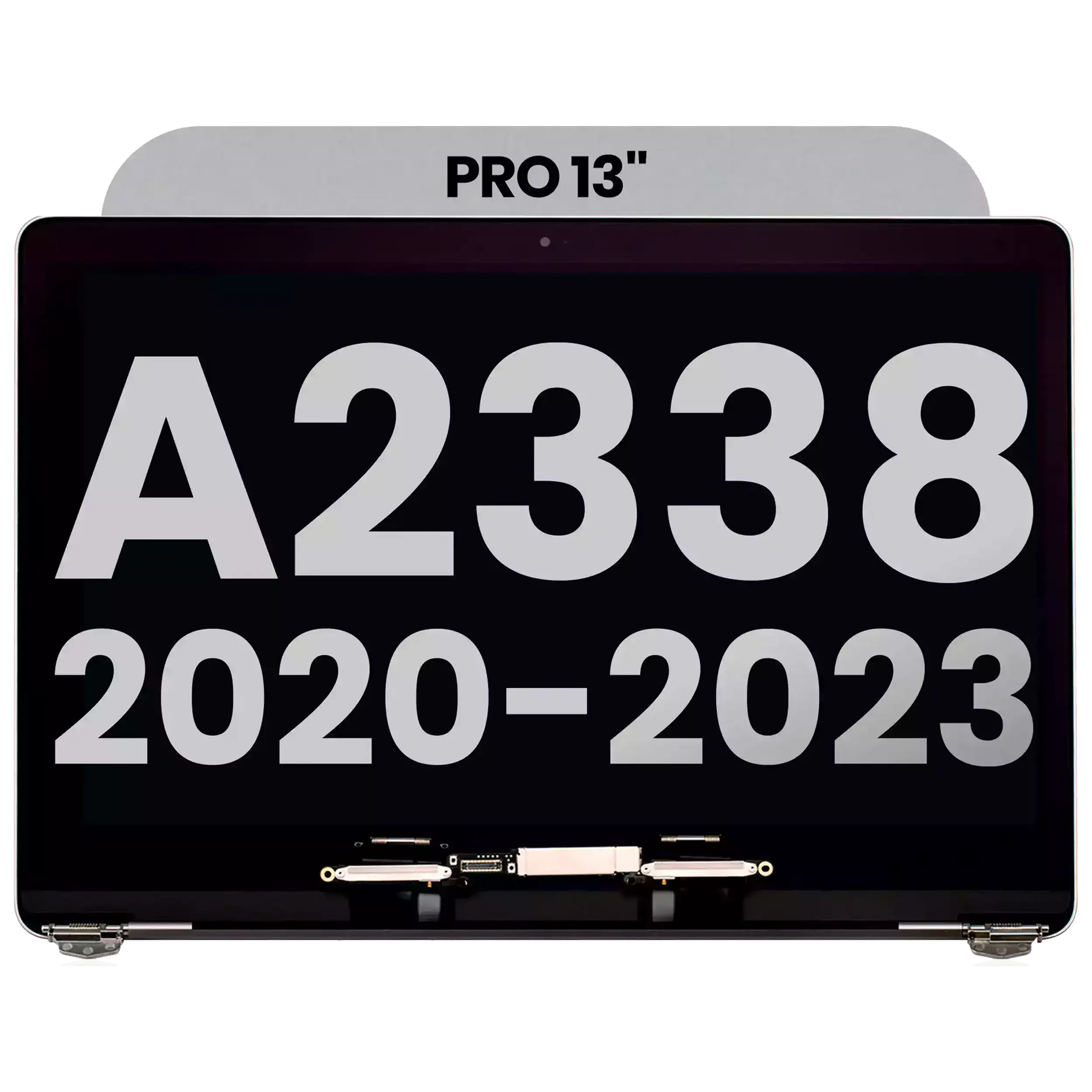 Complete LCD-Display für MacBook Pro 13" A2338 (2020 - 2023) (gebrauchter OEM-Ausbau, Qualität A) (Space Grau)