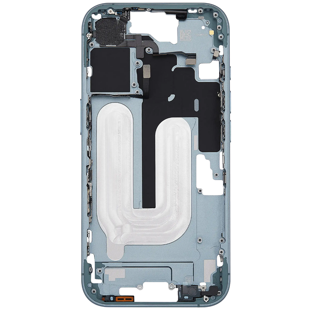 Midframe/Rahmen mit Power And Volume Button für iPhone 16 (EU / Global Version) (Aftermarket Plus) (Teal)