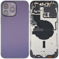 Backcover/Rahmen mit Small Parts für iPhone 14 Pro Max (EU / Global Version) (gebrauchter OEM-Ausbau, Qualität B) (Deep Purple)