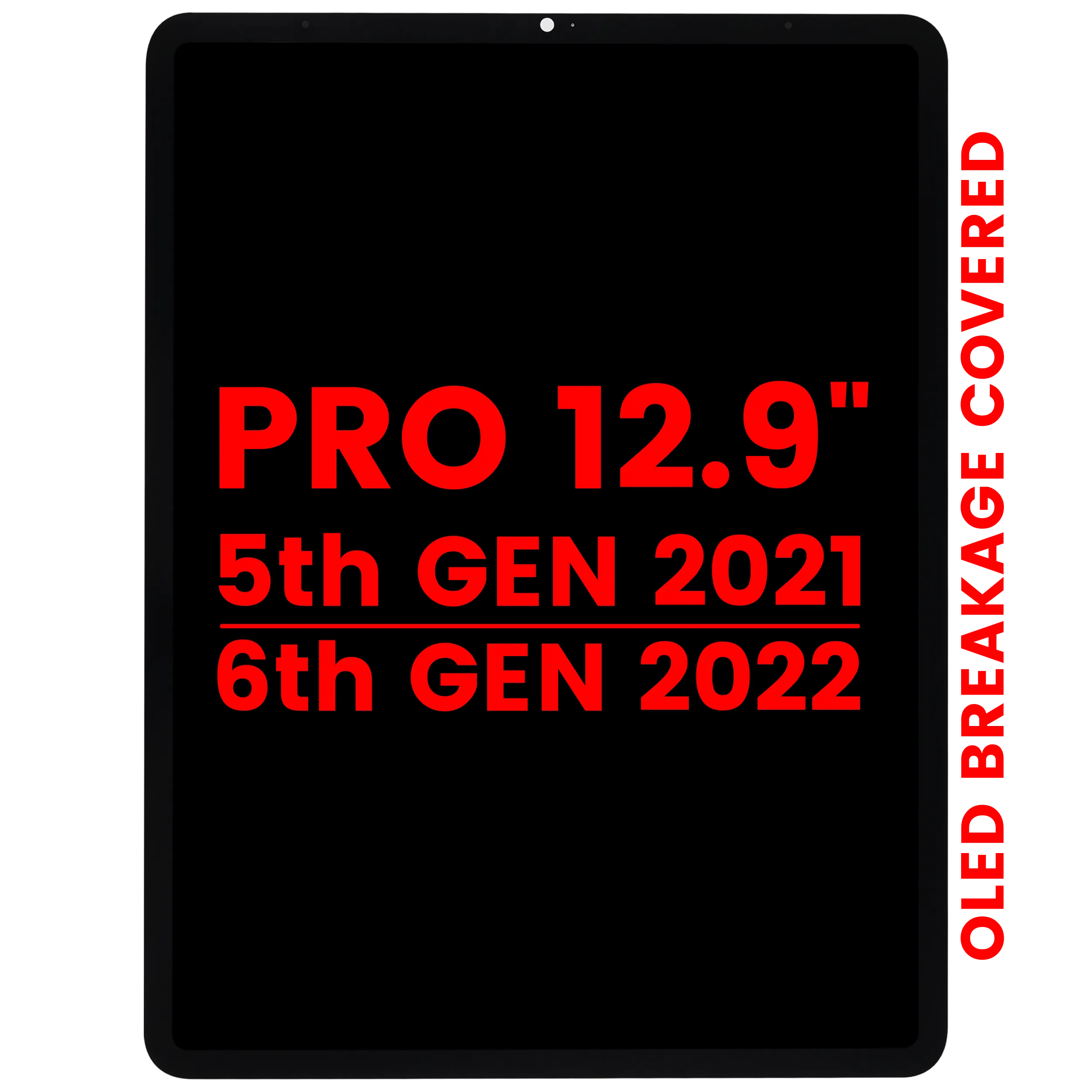LCD-Display mit Digitizer für IPad Pro 12.9" 5th Gen (2021) / Pro 12.9" 6th Gen (2022)(Aftermarket Pro: XO7) (Alle Farben)