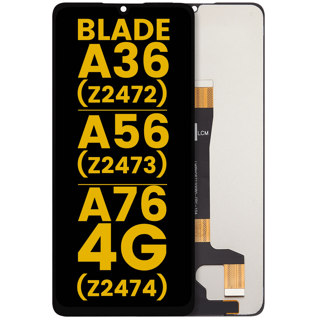 LCD-Display ohne Rahmen für ZTE Blade A36 (Z2472) / A56 (Z2473) / A76 4G (Z2474) (Refurbished) (Alle Farben)