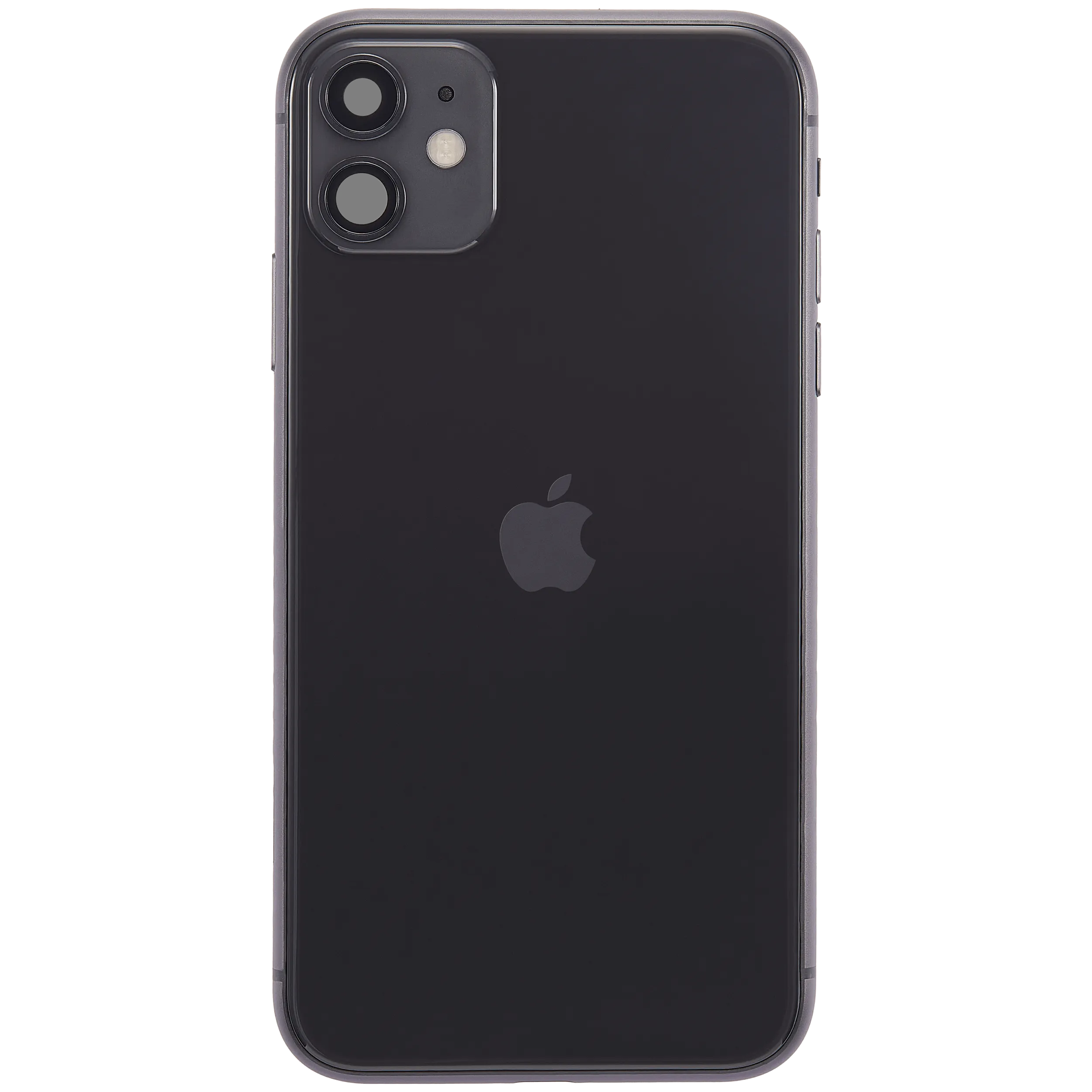 Backcover/Rahmen mit Ladebuchse Flex & Small Parts für iPhone 11 (gebrauchter OEM-Ausbau, Qualität B) (Schwarz)