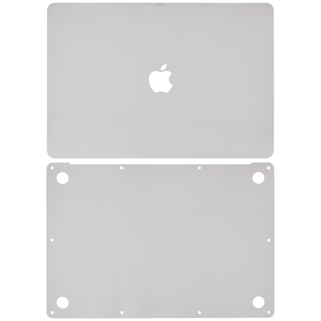 2-in-1 Skin (Lid & Base) for MacBook Air 13" A1932 (2018-2019) / A2179 (2020) (Silver)