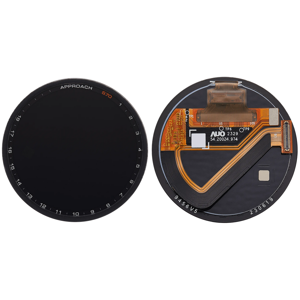 OLED-Display ohne Rahmen für Garmin Approach S70 (47mm) (2023) (Premium) (Schwarz)