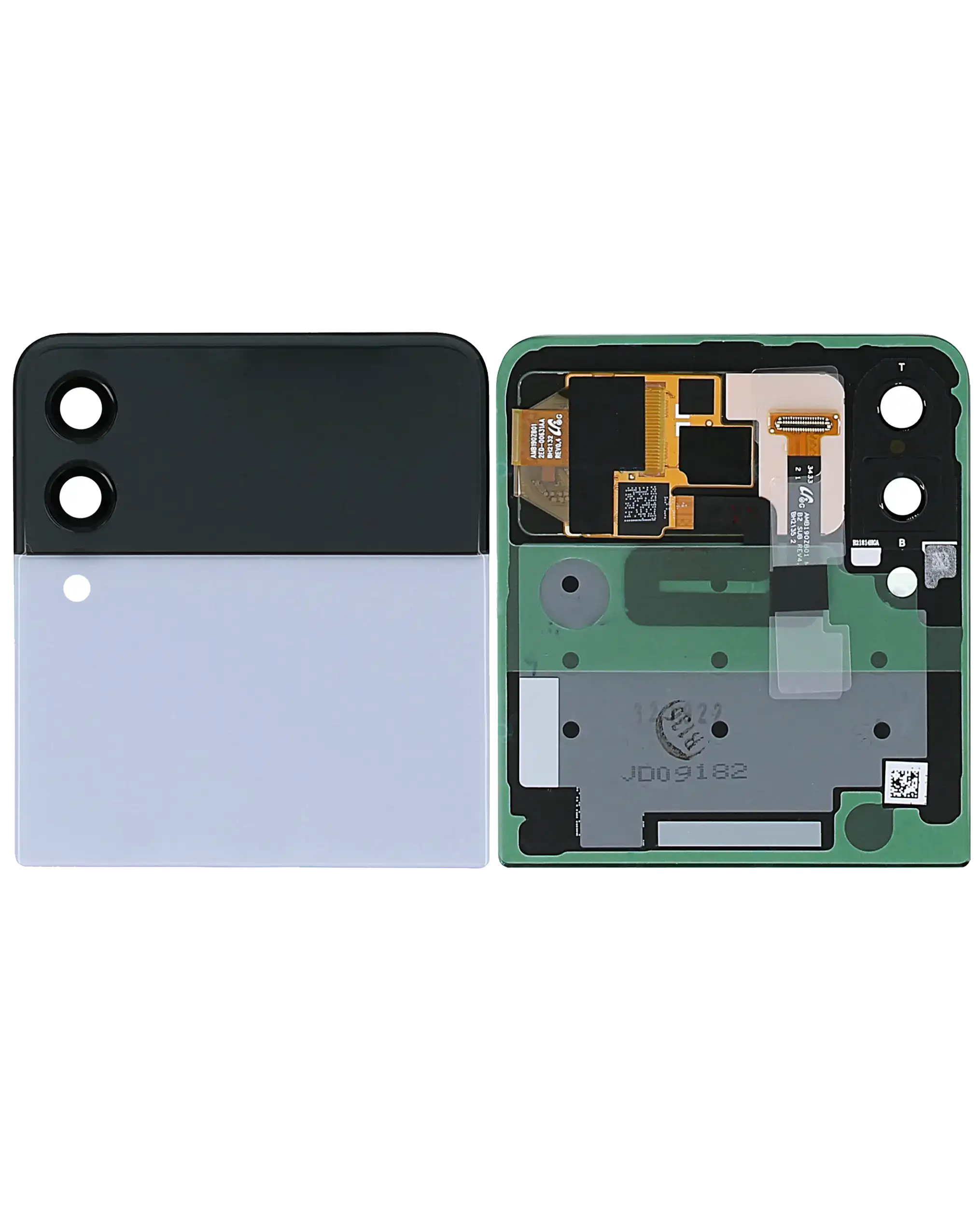 Outer OLED-Display für Samsung Galaxy Z Flip 3 5G (Service Pack) (Blau)
