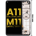 LCD-Display mit Rahmen für Samsung A11/M11 Refurbished