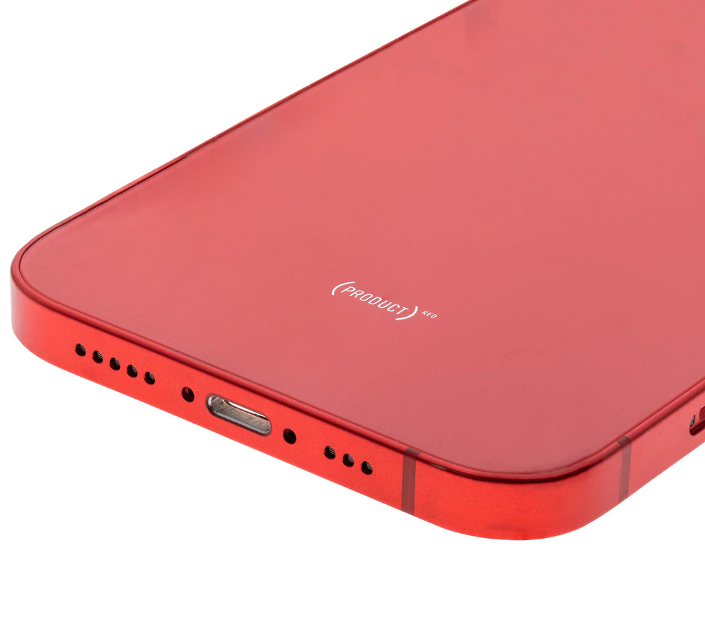 Backcover/Rahmen mit Small Parts für iPhone 12 (EU / Global Version) (gebrauchter OEM-Ausbau, Qualität A) (Rot)