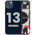 Back cover/frame with small parts for iPhone 13 (US Version) (Aftermarket Plus) (Midnight)