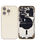 Backcover/Rahmen mit Small Parts für iPhone 14 Pro (EU / Global Version) (gebrauchter OEM-Ausbau, Qualität B) (Gold)
