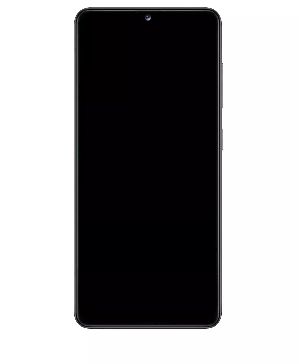 LCD-Display mit Rahmen für Samsung Galaxy A41 (A415 / 2020) (Service Pack) (Prism Crush Black)