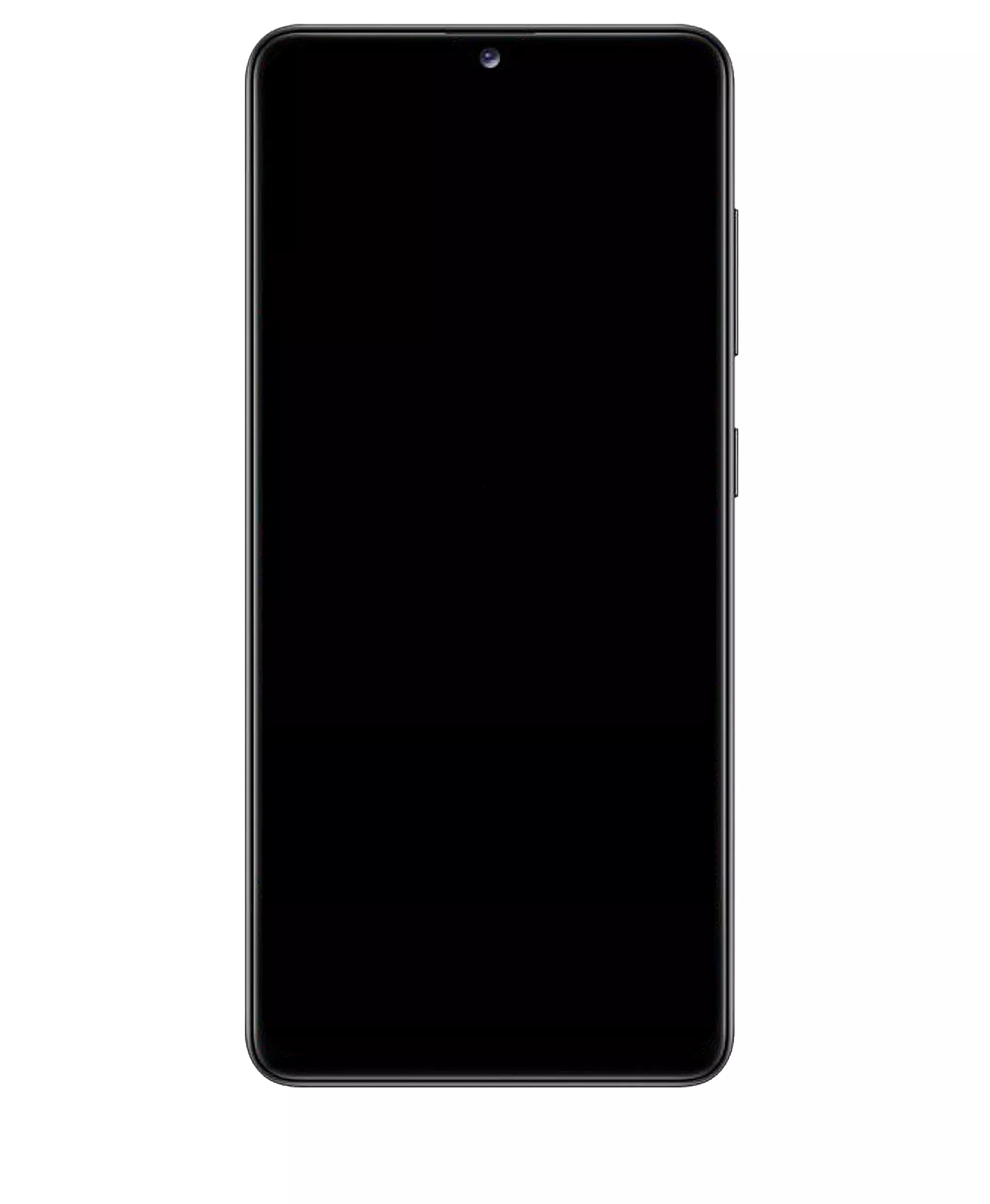 LCD-Display mit Rahmen für Samsung Galaxy A41 (A415 / 2020) (Service Pack) (Prism Crush Black)