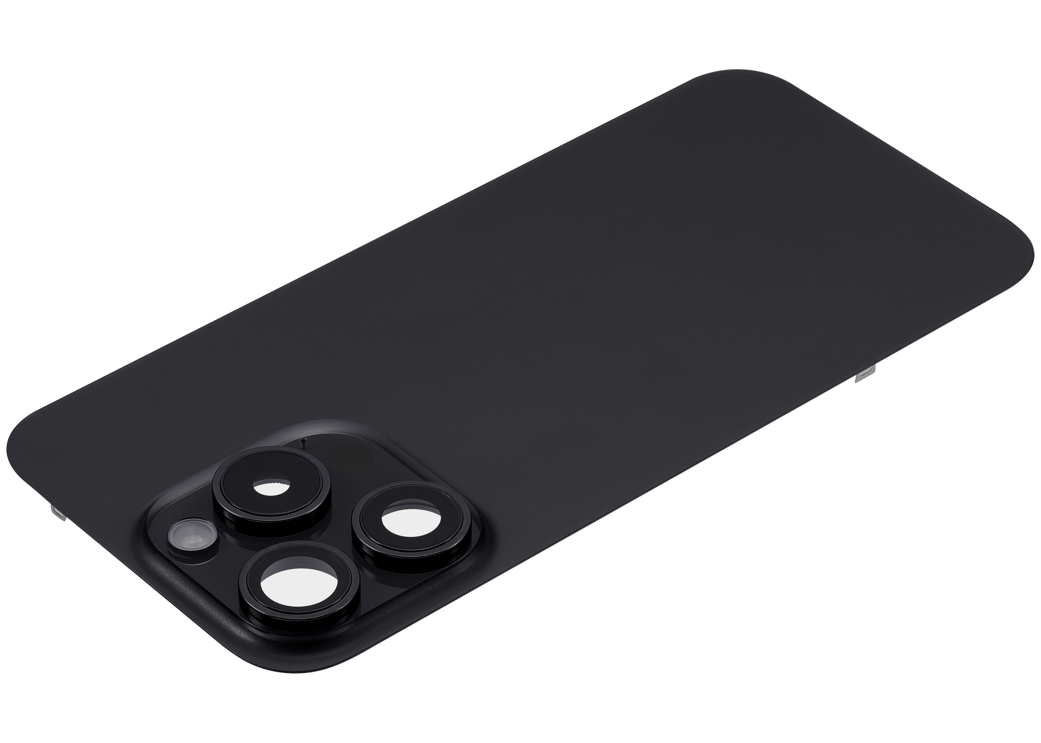 Backcover mit MagSafe Magnet & NFC & Blitz-Flexkabel für iPhone 15 Pro (gebrauchter OEM-Ausbau, Qualität A) (Schwarz Titanium)