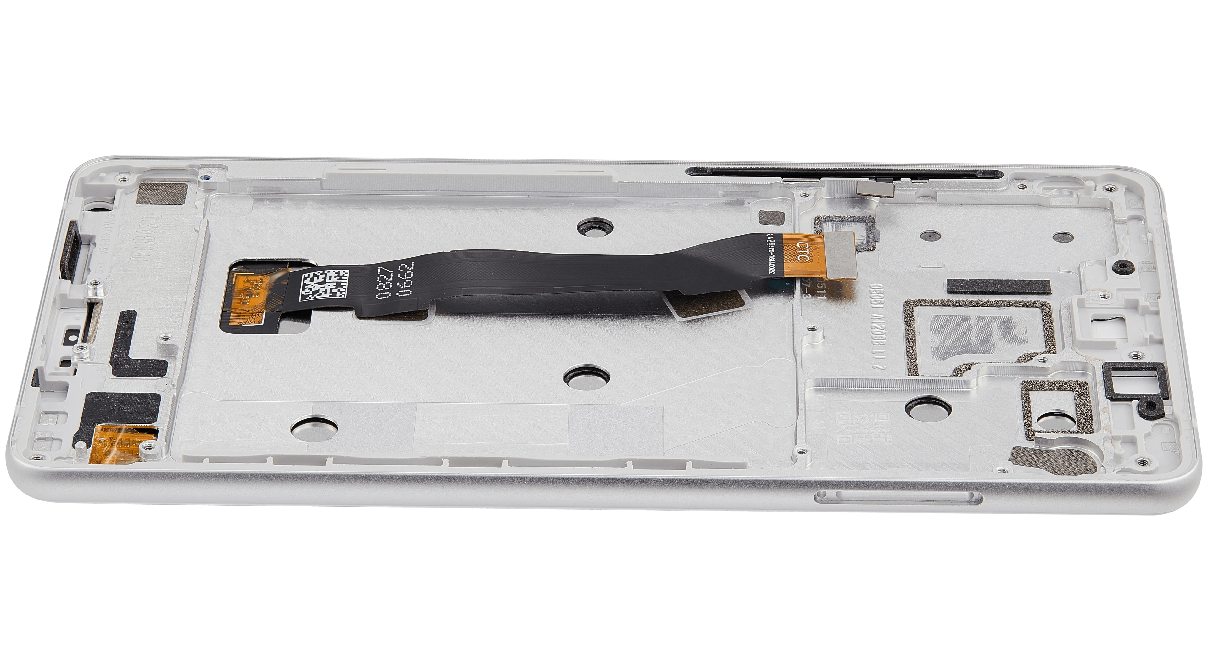 LCD-Display mit Rahmen für Xiaomi Mi Mix 2S (Aftermarket Plus) (Weiß)