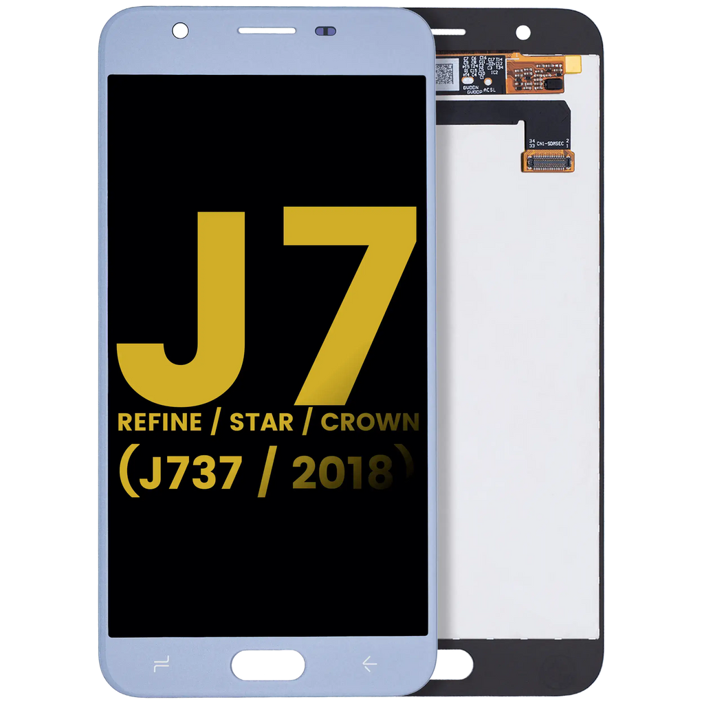 LCD-Display ohne Rahmen für Samsung Galaxy J7 Refine / Star / Crown (J737 / 2018) (Refurbished) (Blau)