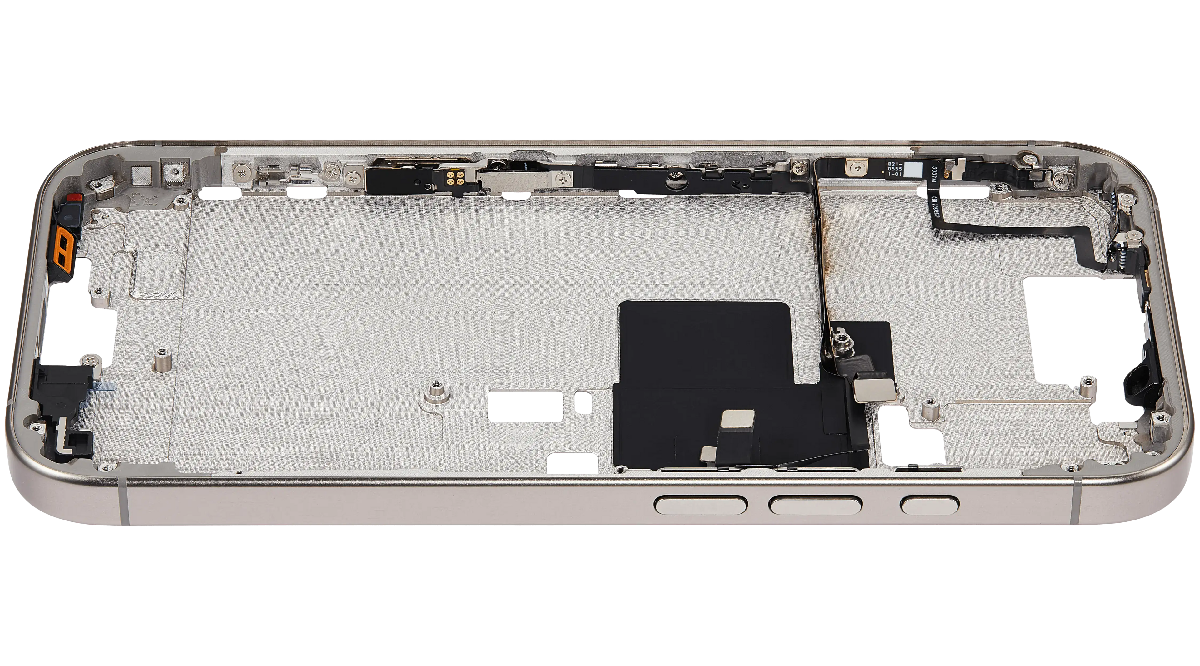 Midframe/Rahmen mit Power And Volume Button für iPhone 16 Pro (US-Version) (Aftermarket Plus) (Natural Titanium)