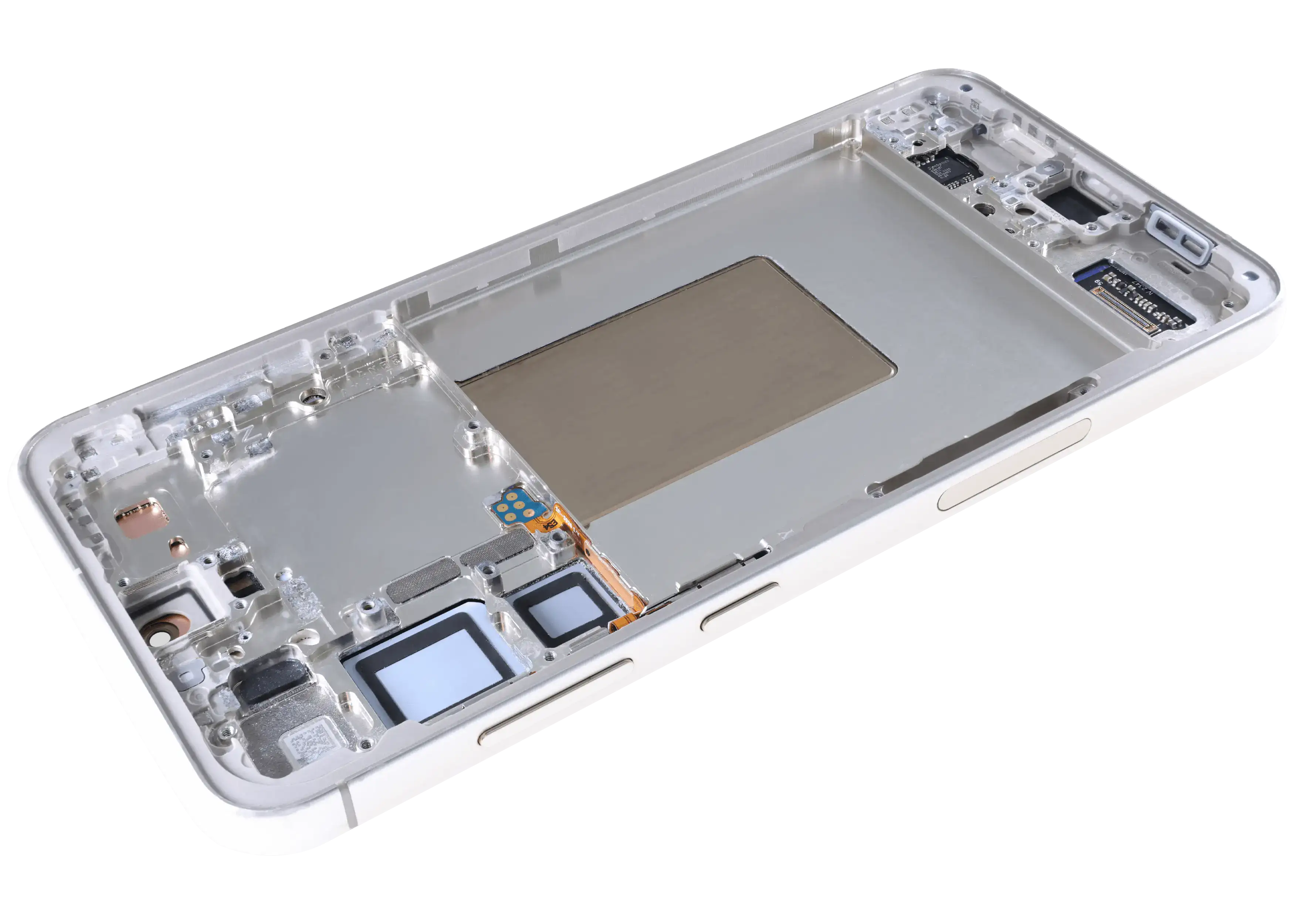 OLED-Display mit Rahmen für Samsung Galaxy S24 Plus (gebrauchter OEM-Ausbau, Qualität B) (Amber Yellow)