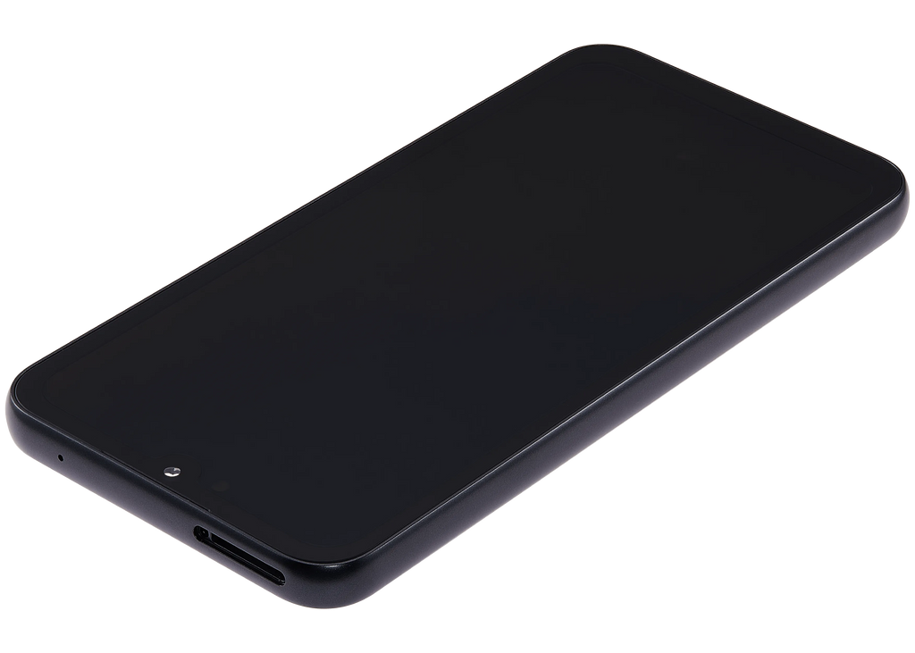 OLED-Display mit Rahmen für Samsung Galaxy A34 5G (A346 / 2023) (6.46") (Aftermarket Plus) (Graphite)