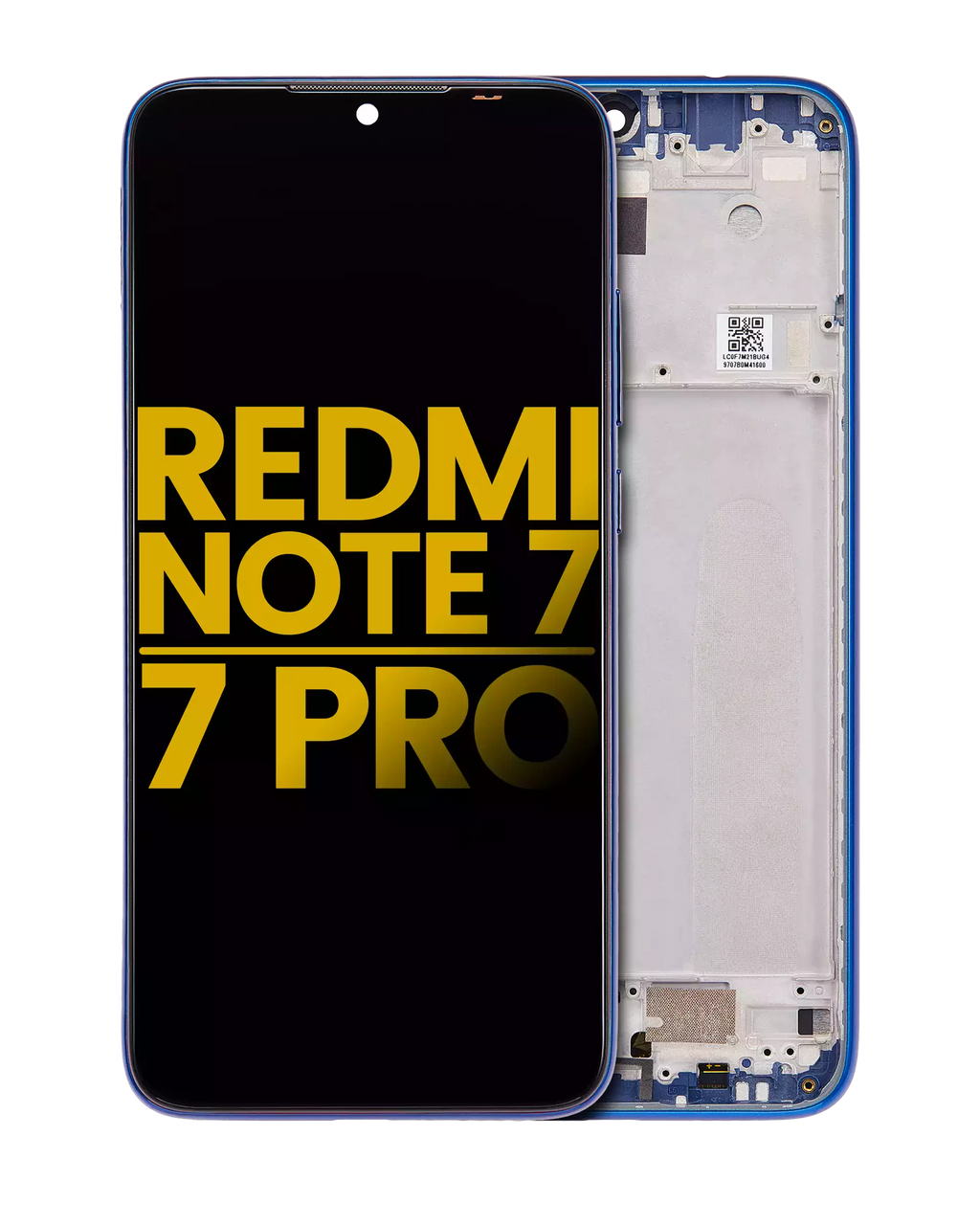 LCD Display with Frame for Xiaomi Redmi Note 7 / 7 Pro (Refurbished) (Blue)